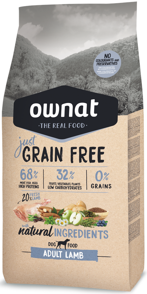 [031450] OWNAT GF JUST ADULT LAMB DOG (3 Kg)