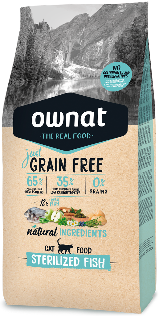 [031617] OWNAT GF JUST STERILIZED FISH CAT  (1 Kg)