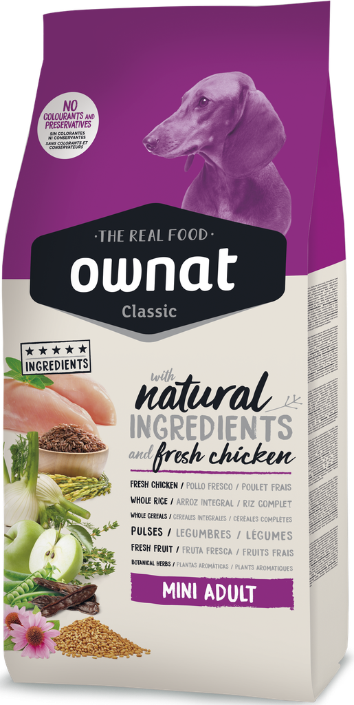[031581] OWNAT CLASSIC MINI ADULT DOG (400 Gr)