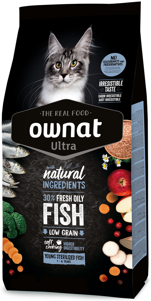 [031714] OWNAT ULTRA YOUNG STERILIZED FISH CAT NEW (1,5 Kg)