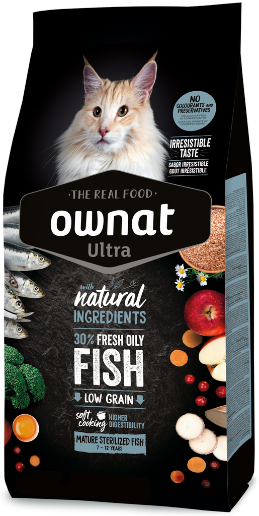 [031724] OWNAT ULTRA MATURE STERILIZED FISH CAT NEW (1,5 Kg)