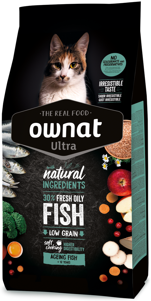 [031726] OWNAT ULTRA AGEING FISH CAT NEW (1,5 Kg)