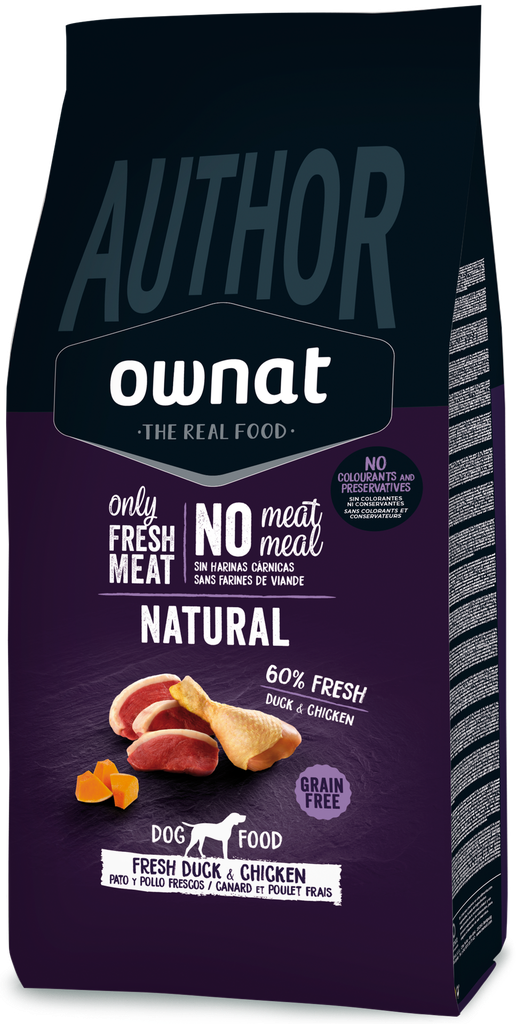 OWNAT AUTHOR GF FRESH DUCK & CHICKEN DOG