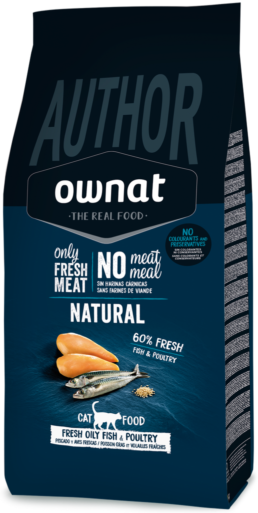 OWNAT AUTHOR FRESH OILY FISH & POULTRY CAT