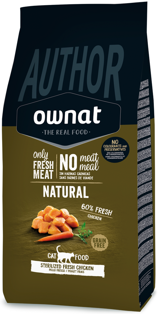 [031644] OWNAT AUTHOR GF STERILIZED FRESH CHICKEN CAT (1,5 Kg)