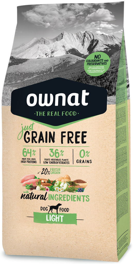 [031613] OWNAT GF JUST LIGHT DOG (3 Kg)