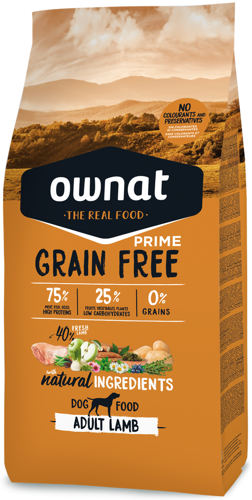 [031620] OWNAT GF PRIME ADULT LAMB DOG (3 Kg)