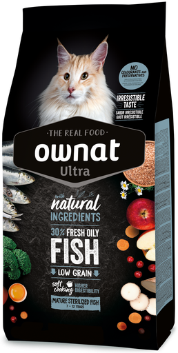 OWNAT ULTRA MATURE STERILIZED FISH CAT NEW