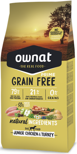 OWNAT GF PRIME JUNIOR CHICKEN&TURKEY DOG