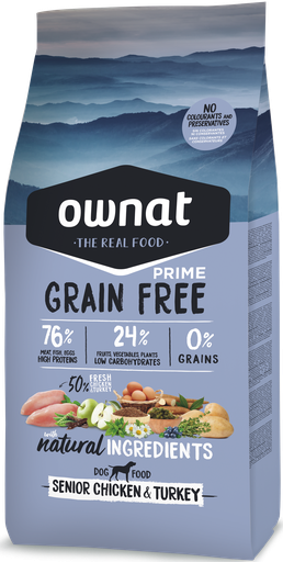OWNAT GF PRIME SENIOR CHICKEN&TURKEY DOG